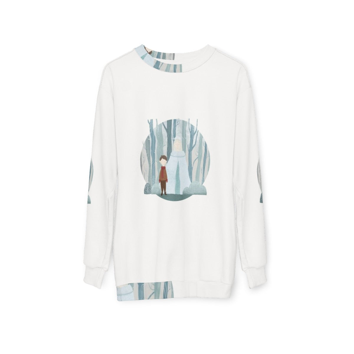 Snow Queen Sweatshirt with Fairytale Inspired Design - hanging