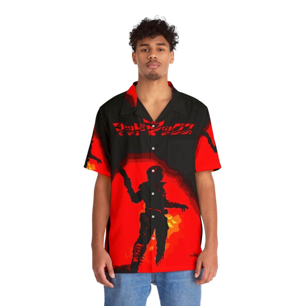 Retro Hawaiian Shirt Inspired by Mad Max Movie - People Front