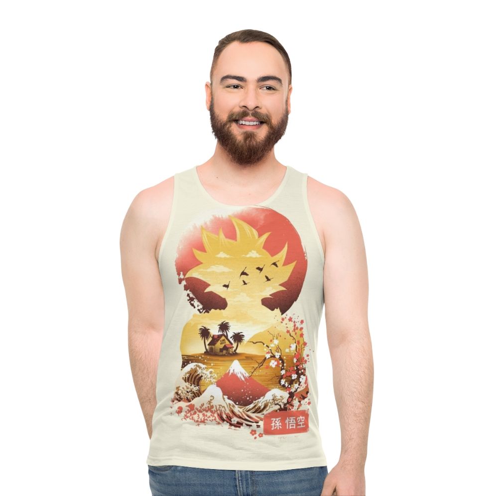 Ukiyo E Super Saiyan Unisex Anime Tank Top - men