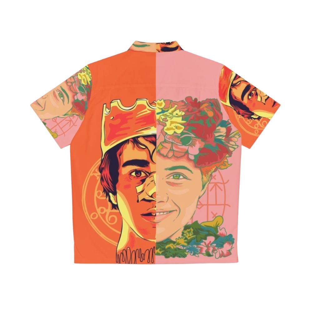 Hereditary and Midsommar inspired Hawaiian shirt with horror movie graphics - Back