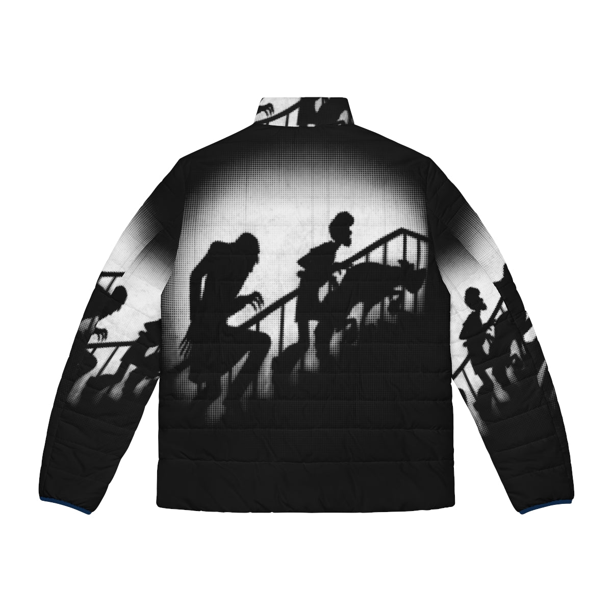 Nosferatu The Mystery Hunter Puffer Jacket with horror movie-inspired graphics - Back