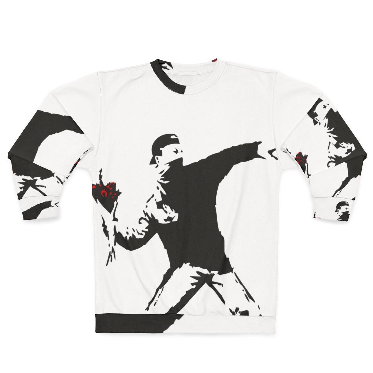 Banksy Flower Thrower Sweatshirt