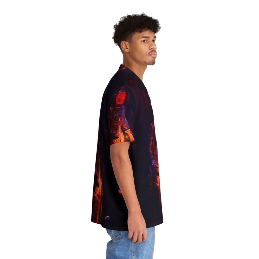 Cosmic Stellar Spot Hawaiian Shirt with galaxy, planets, and stars - People Pight