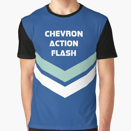 Alan Partridge Chevron Action Flash Graphic T-Shirt