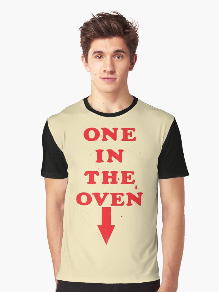 One in the Oven Graphic T-Shirt featuring Police Academy reference - Men