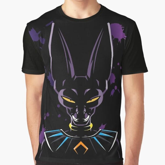 Dragon Ball Beerus God of Destruction Anime Graphic T-Shirt