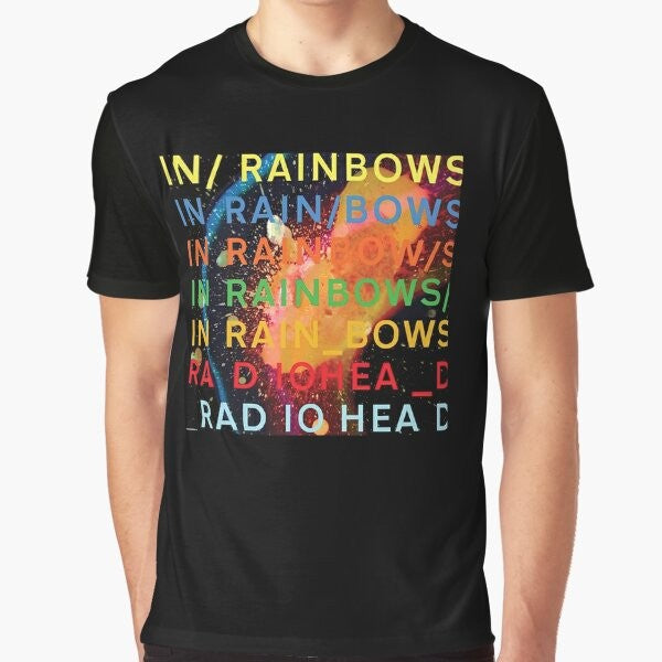 In Rainbows HQ graphic t-shirt featuring the iconic album artwork