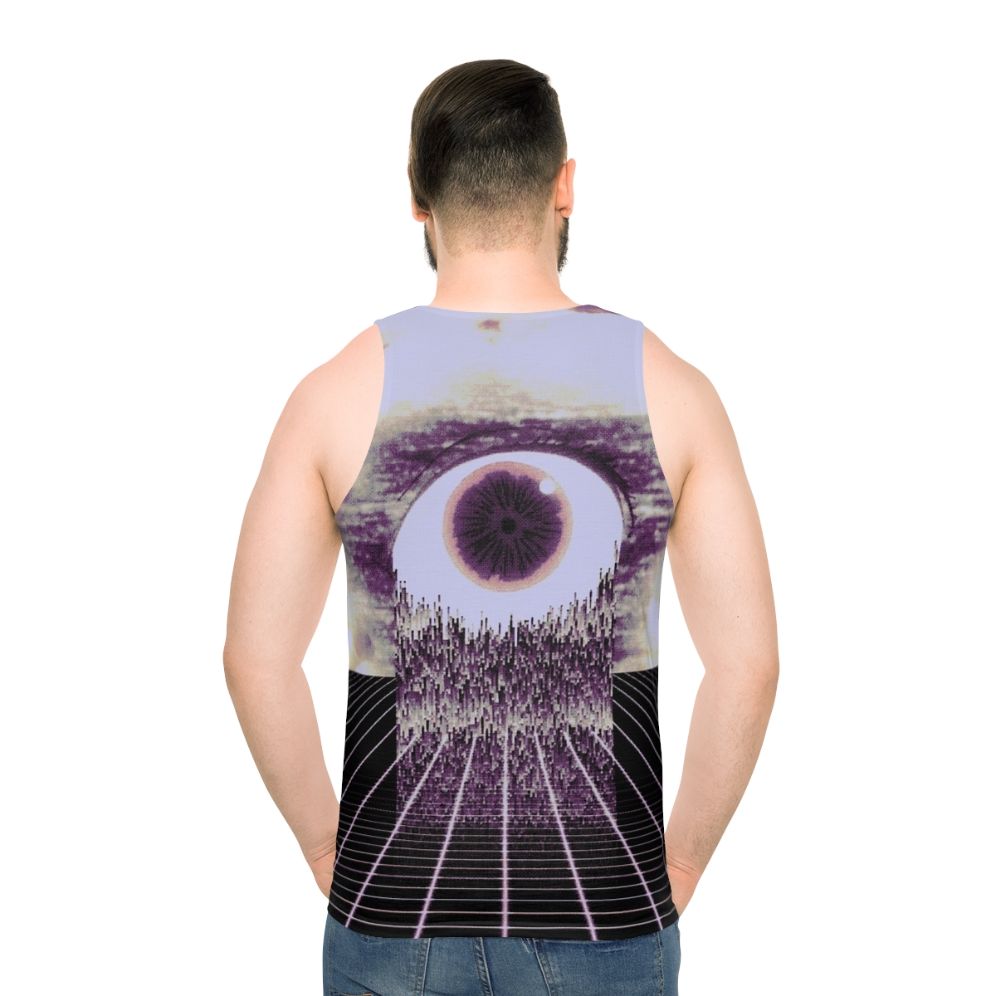 AOP t-shirt with surreal digital art design - men back