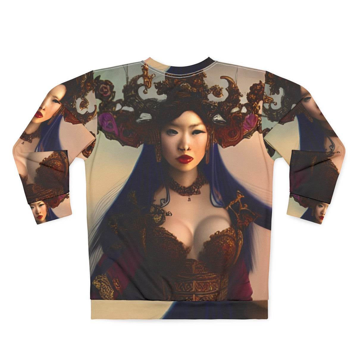 Zheng Yi Sao, Chinese Pirate Queen Portrait Sweatshirt - Back