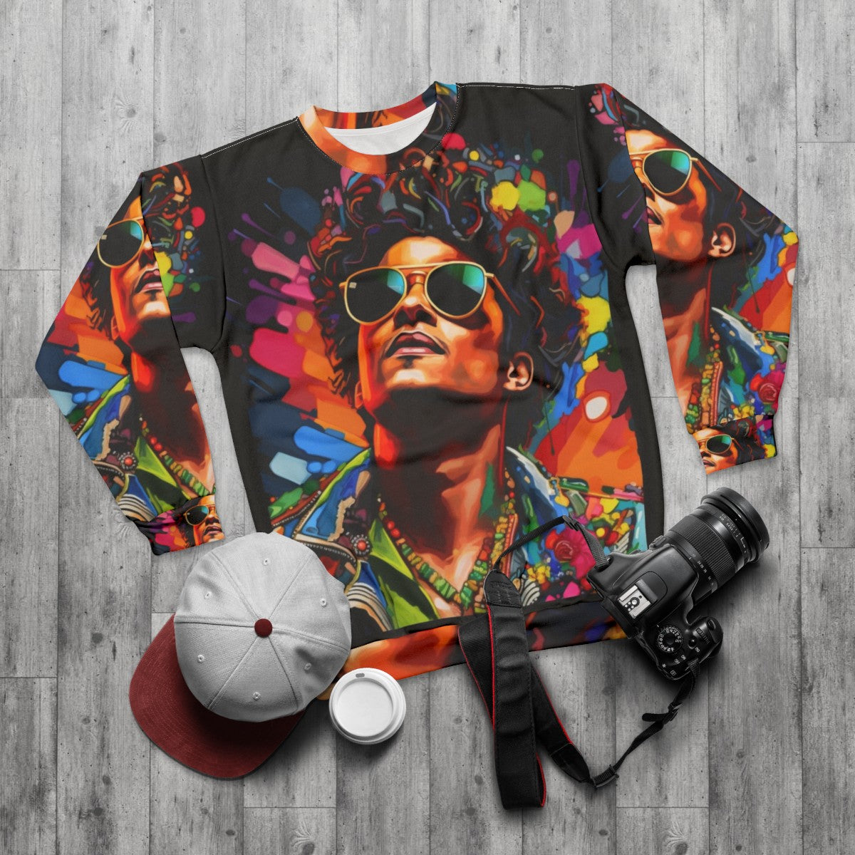 Premium Bruno Mars Sweatshirt - flat lay