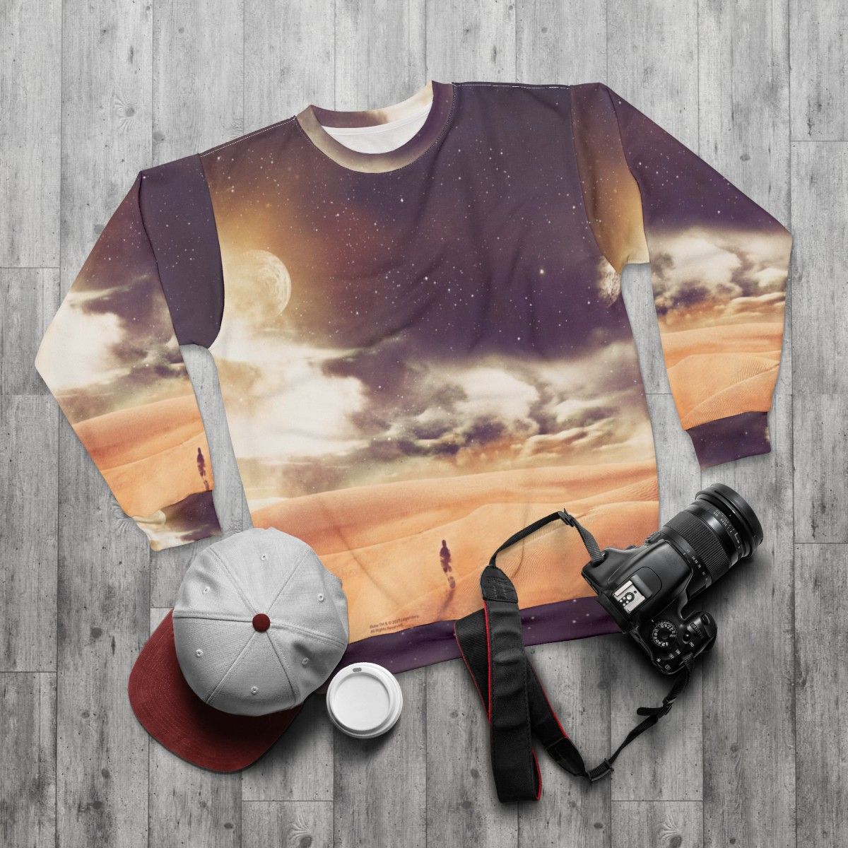 Dune Arrakis minimalist design sweatshirt - flat lay