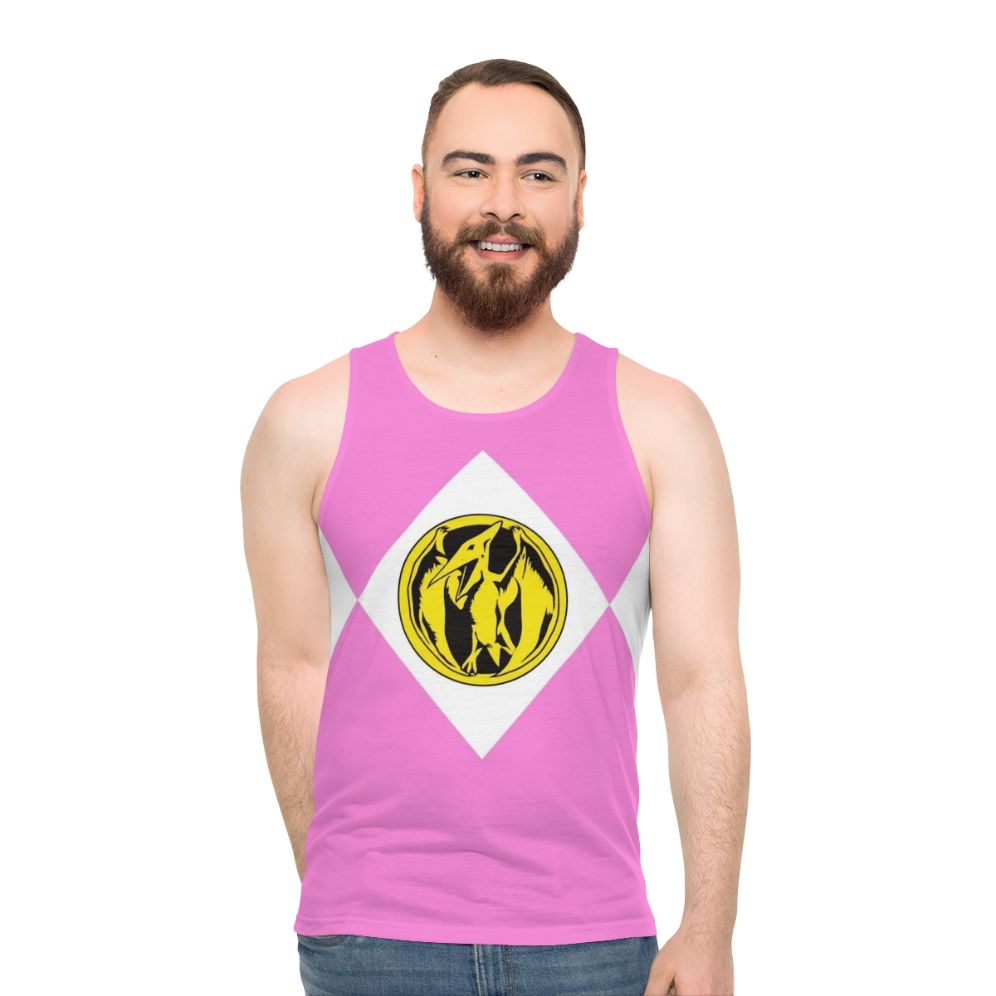 Pink Ranger Dinosaur Power Rangers Unisex Tank Top - men