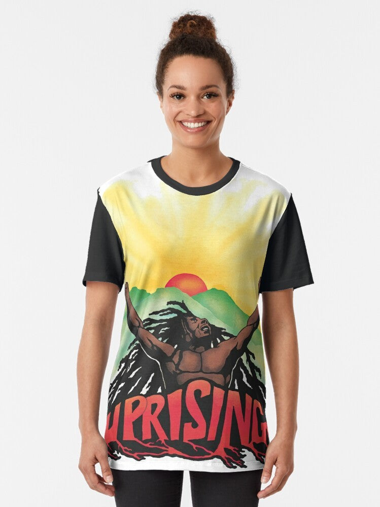 Bob Uprising Reggae Music Graphic T-Shirt - Women