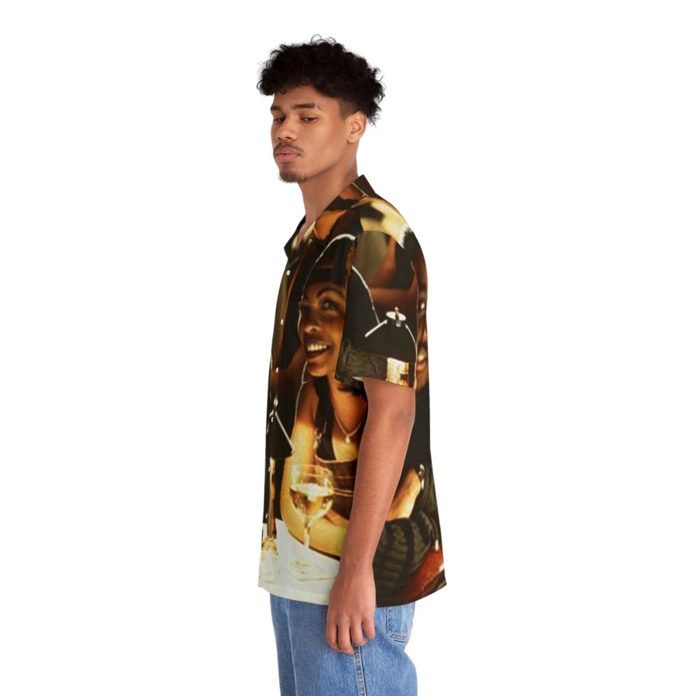 Love Jones inspired Hawaiian shirt with tropical floral pattern - People Left