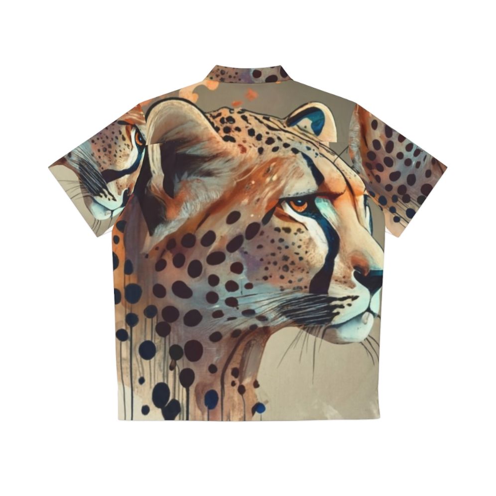 Legendary Cheetah Hawaiian Shirt with Cheetah Print Design - Back