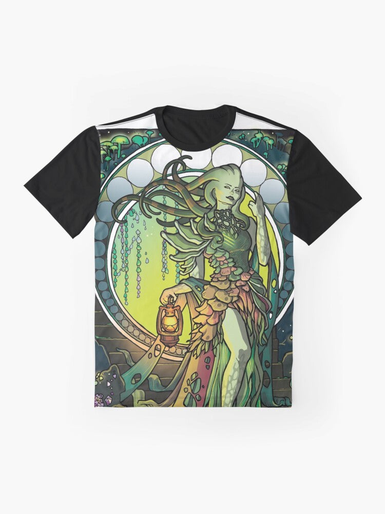 Vraska the Golgari Queen Magic the Gathering Graphic T-Shirt - Flat lay