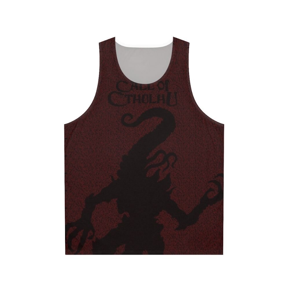 Cthulhu horror-themed unisex tank top