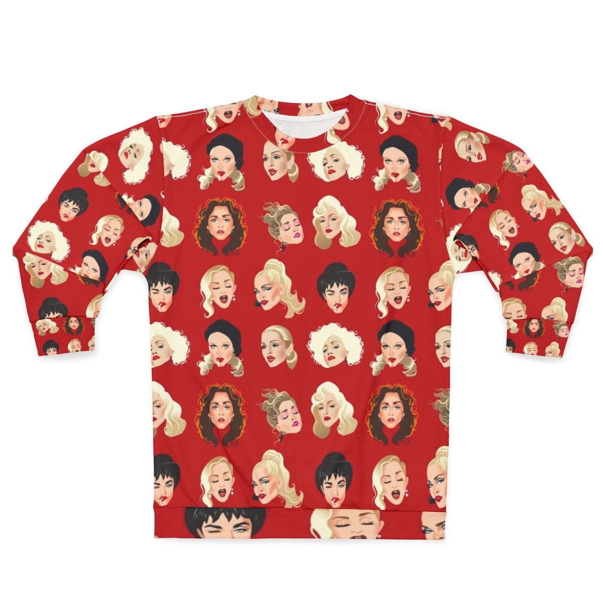 Faces of Madge Pop Art Sweatshirt