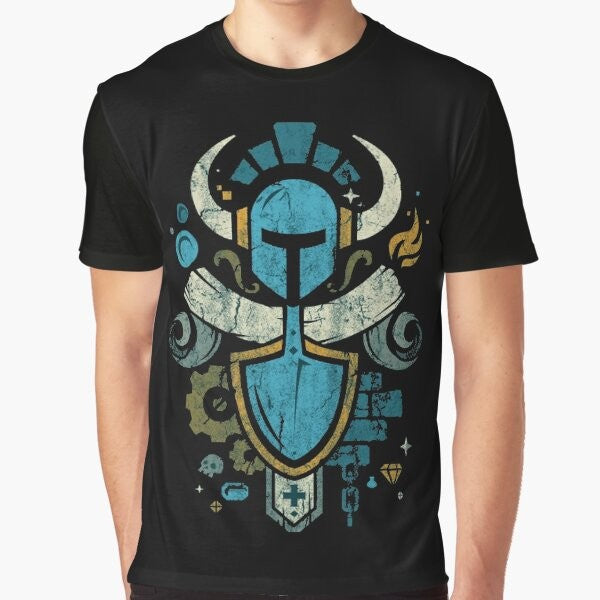 Shovel Knight Shovelry Emblem Crest Graphic T-Shirt