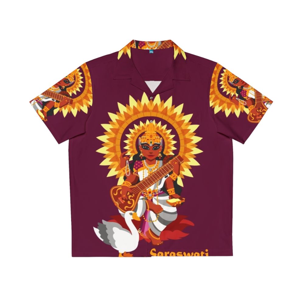 Saraswati Goddess Hawaiian Shirt for Women