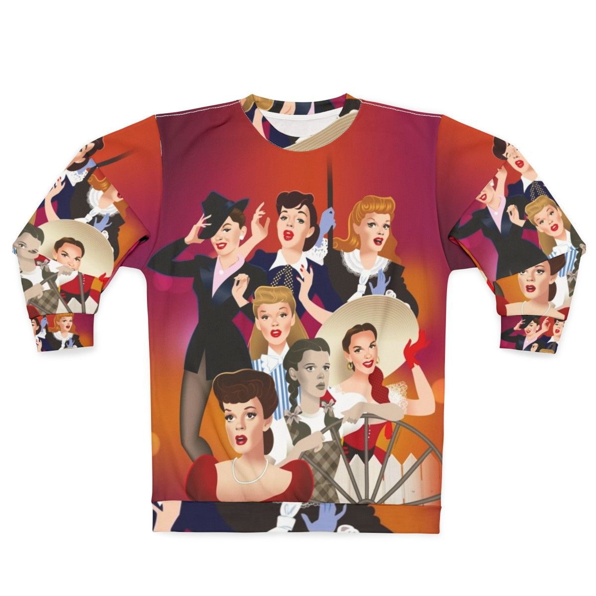 Alejandro Mogollo Art Hollywood Icon Movie Star Sweatshirt