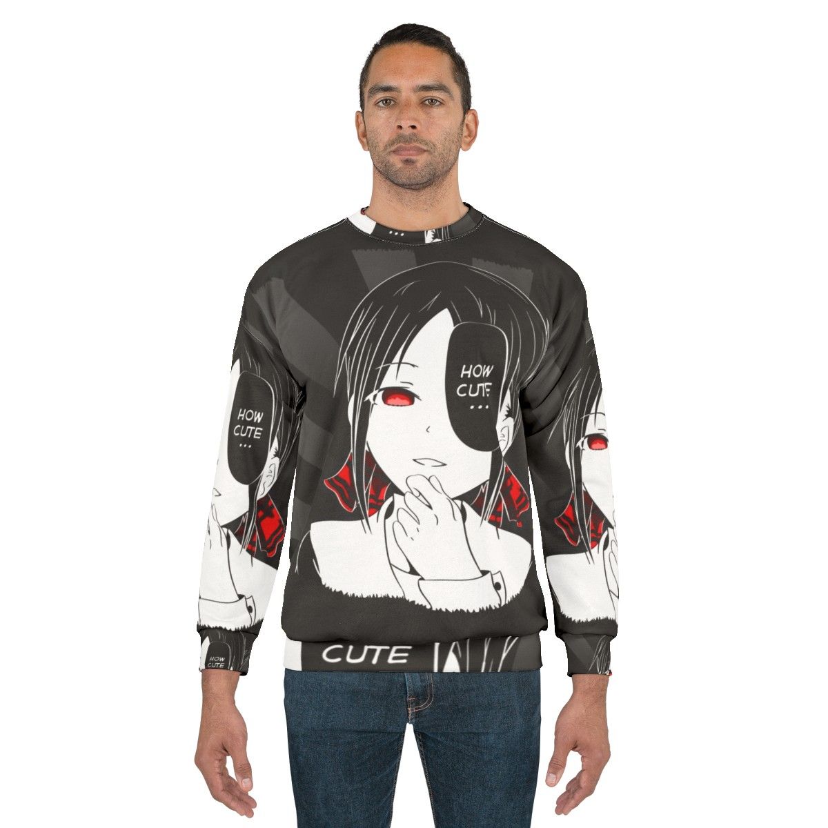 Kawaii "How Cute" Sweatshirt from Kaguya-sama: Love is War anime - men