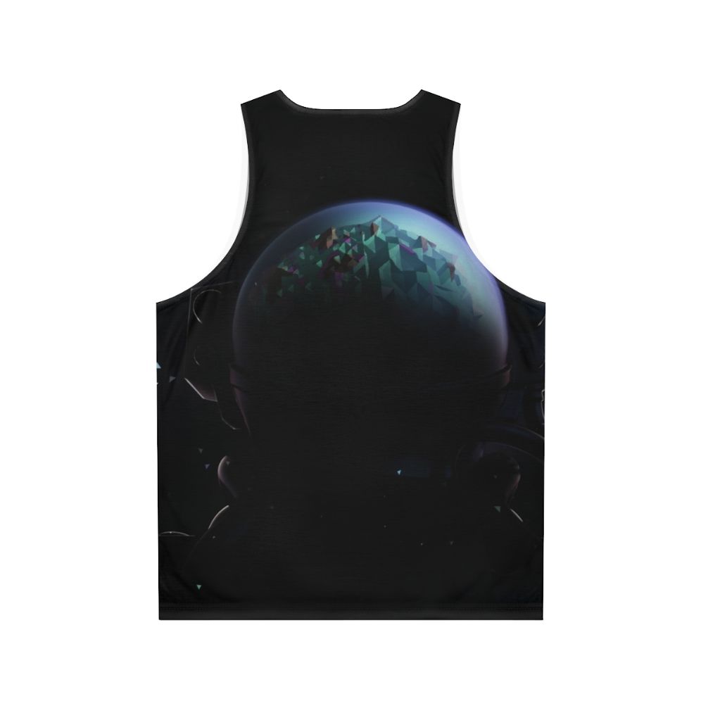 Astroneer unisex tank top with space-themed design - Back