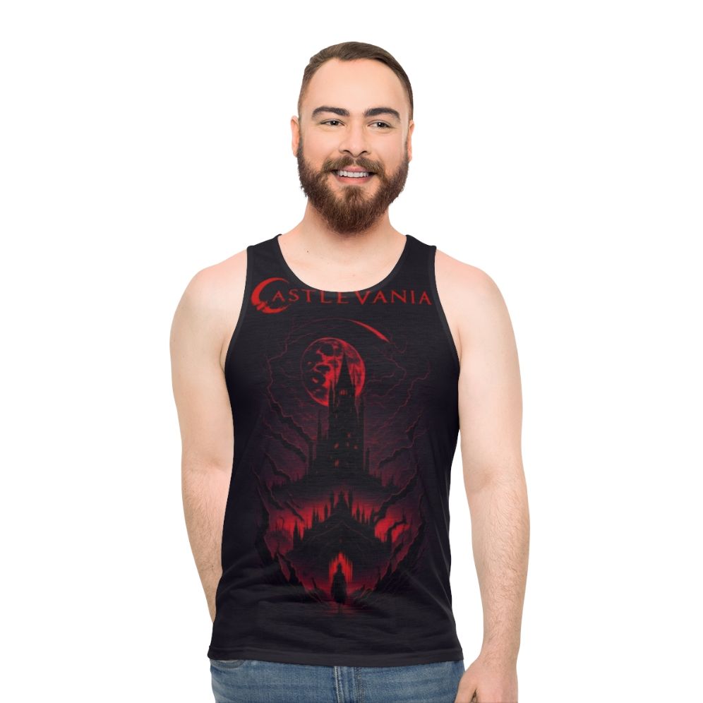 Castlevania inspired unisex tank top - men