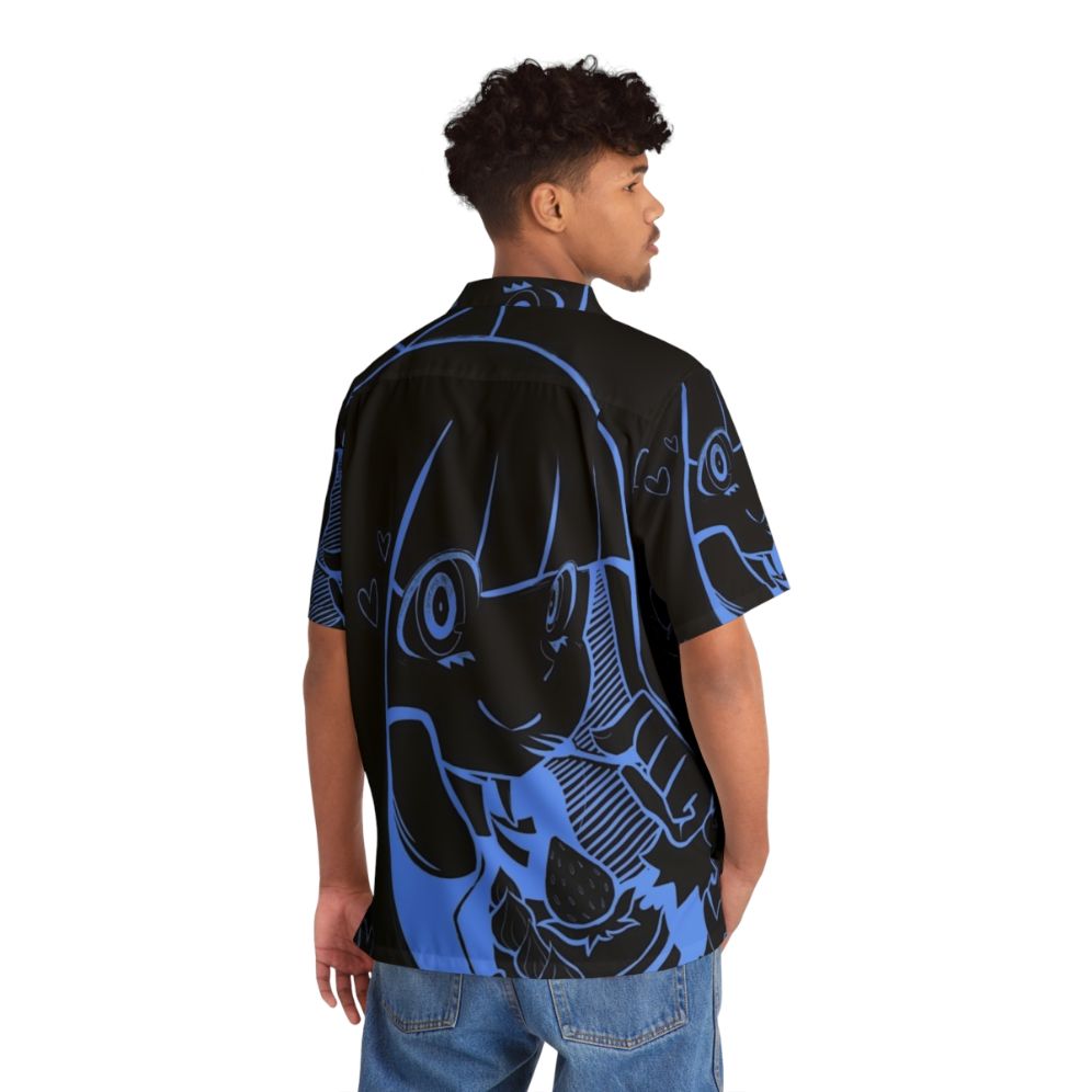 Blue Hearts Hawaiian Shirt - Anime Inspired Casual Wear - People Back