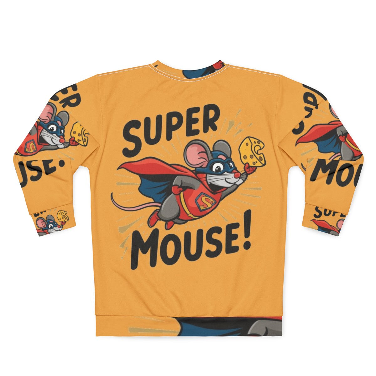 Super Mouse Superhero Graphic Sweatshirt - Back