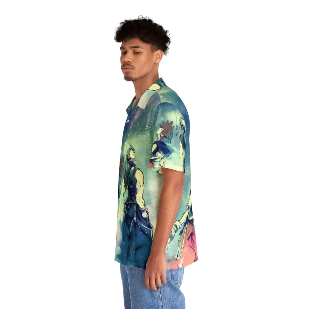 One Sky Hawaiian Shirt featuring Kingdom Hearts characters - People Left