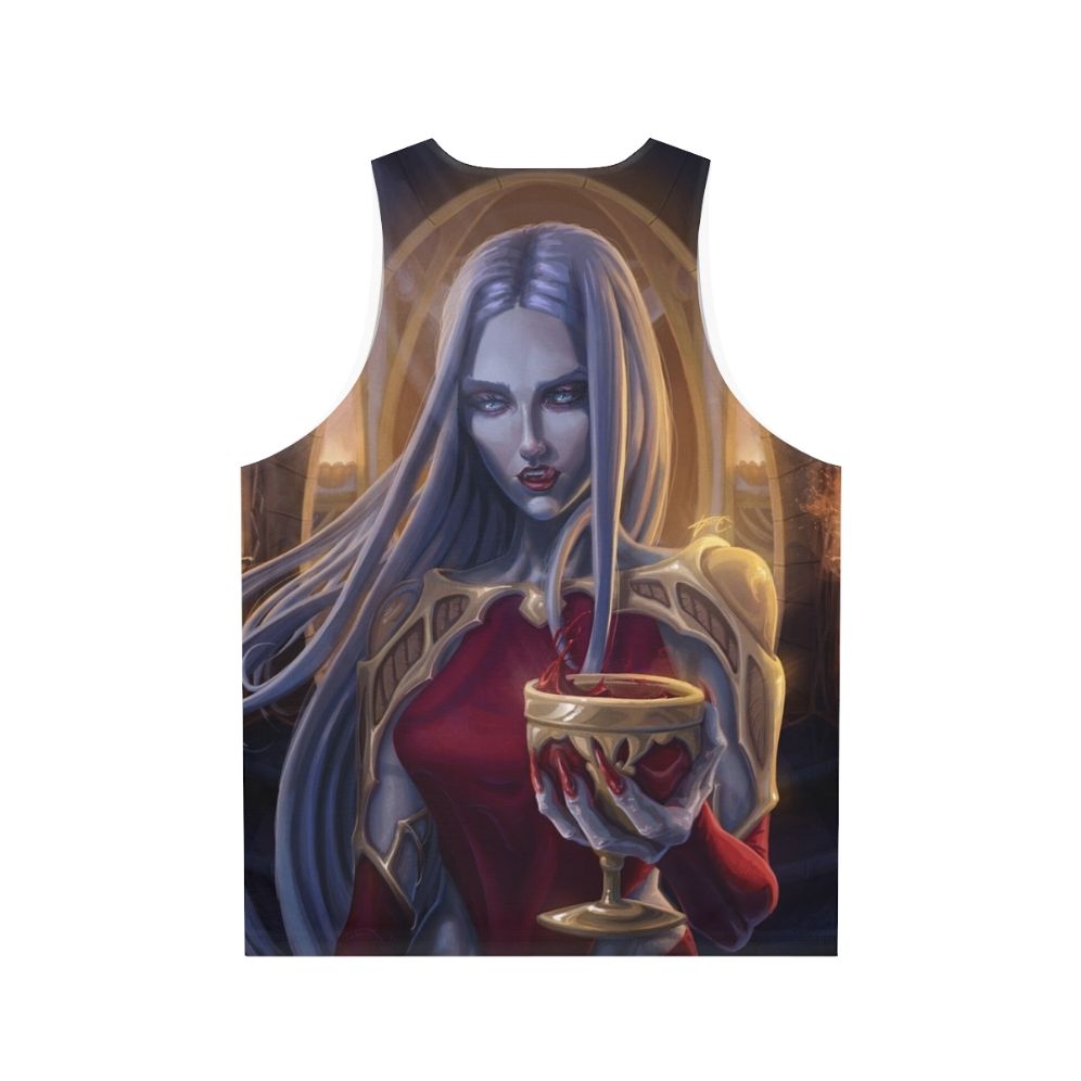 Carmilla Castlevania Dark Fantasy Unisex Tank Top - Back