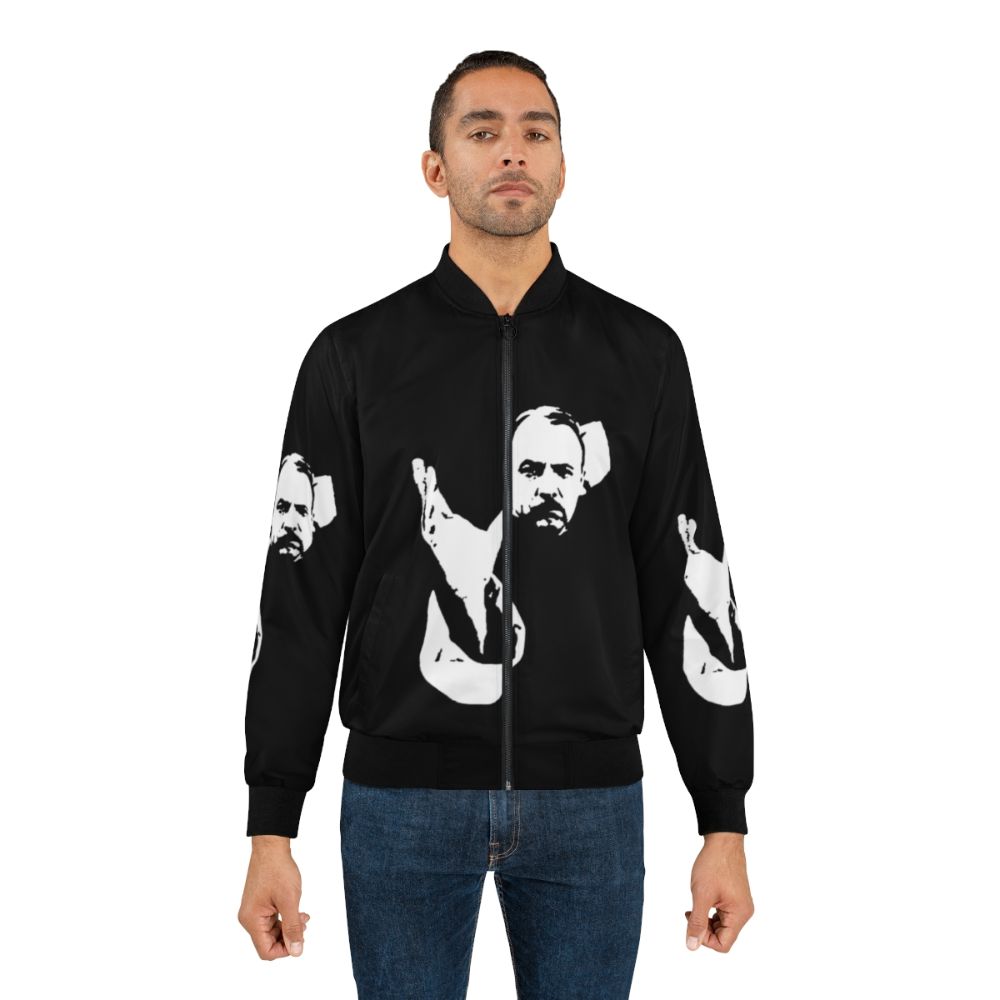 Magnum P.I. inspired Higgins bomber jacket featuring Jonathan Quayle Higgins III from the 1980s TV series - Lifestyle