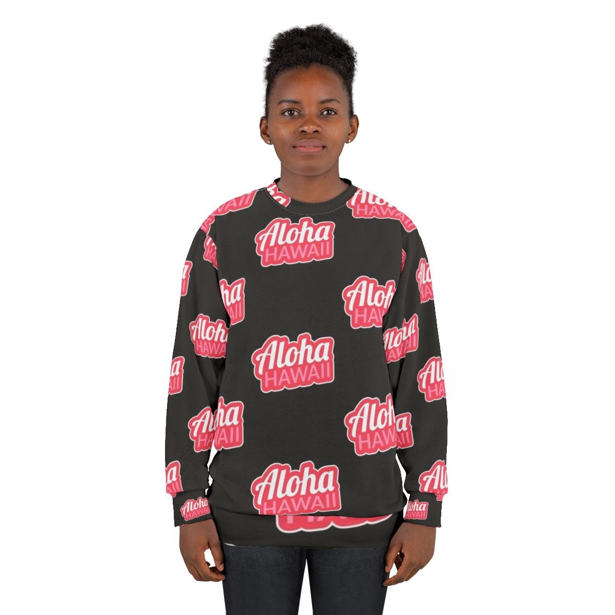 Aloha Summer Sweatshirt - Cozy Hawaiian-Inspired Casual Fashion - women