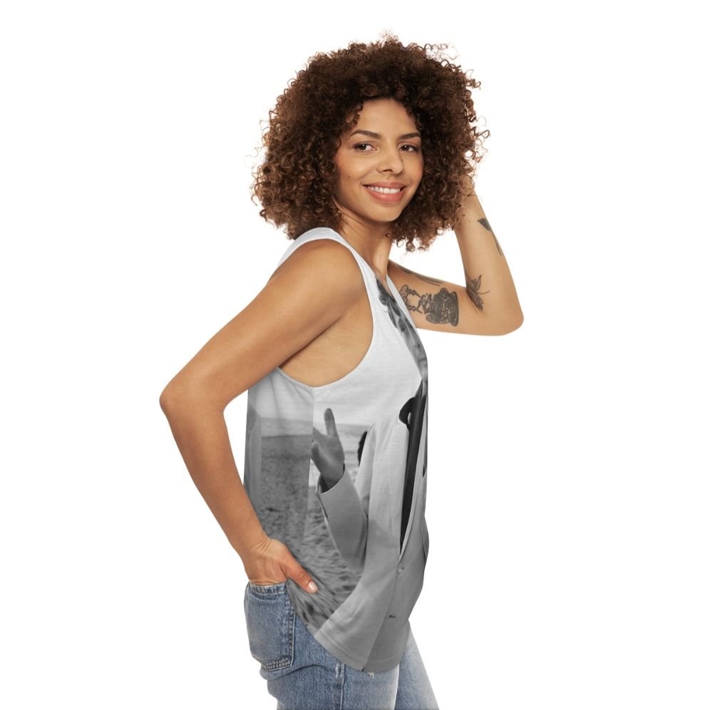 Marcello Mastroianni Unisex Tank Top - women side