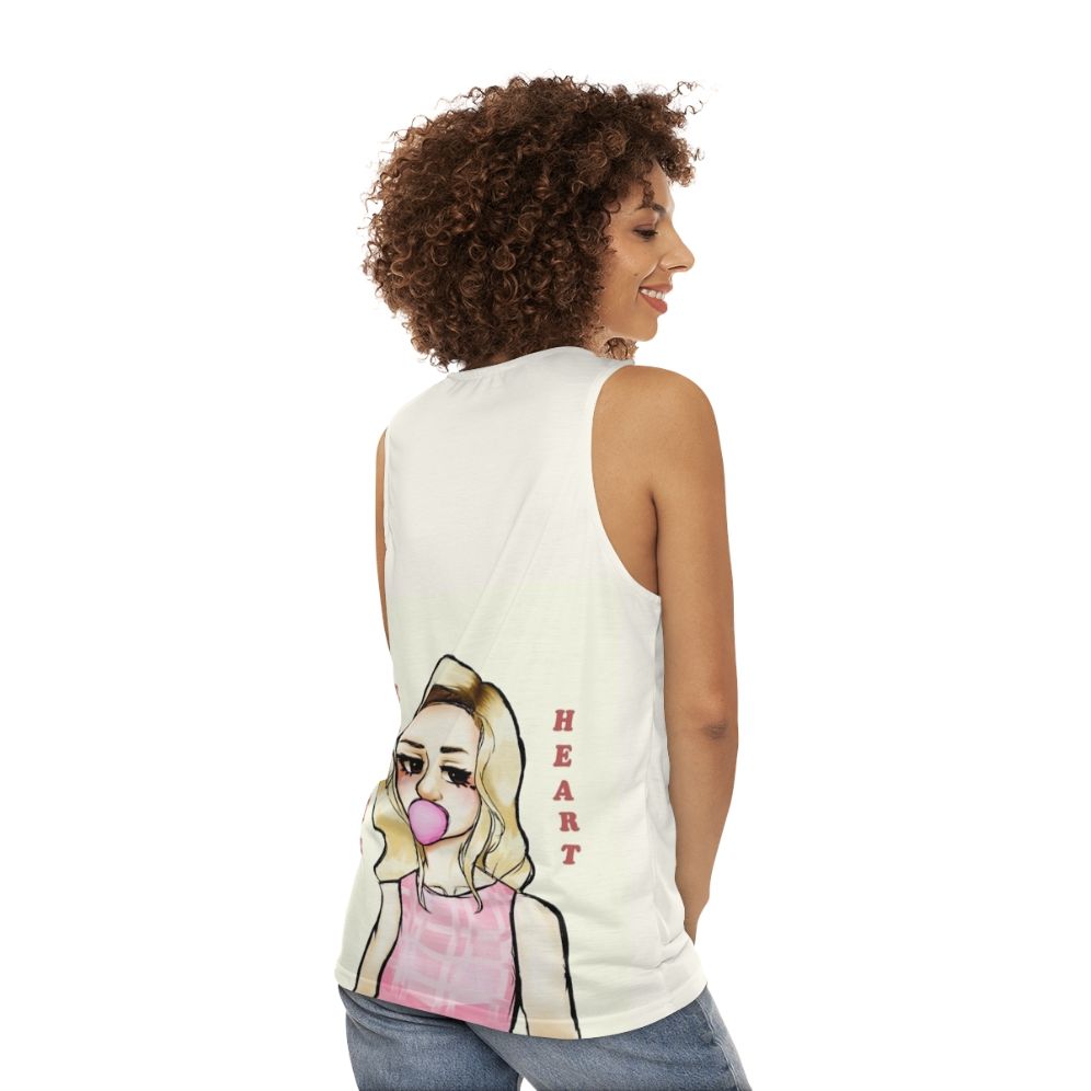 Electra Heart Pink Tank Top - women back