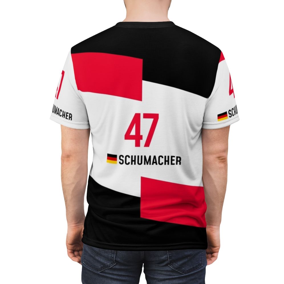 Unofficial Formula 1 2021 Schumacher-inspired motorsport t-shirt - men back