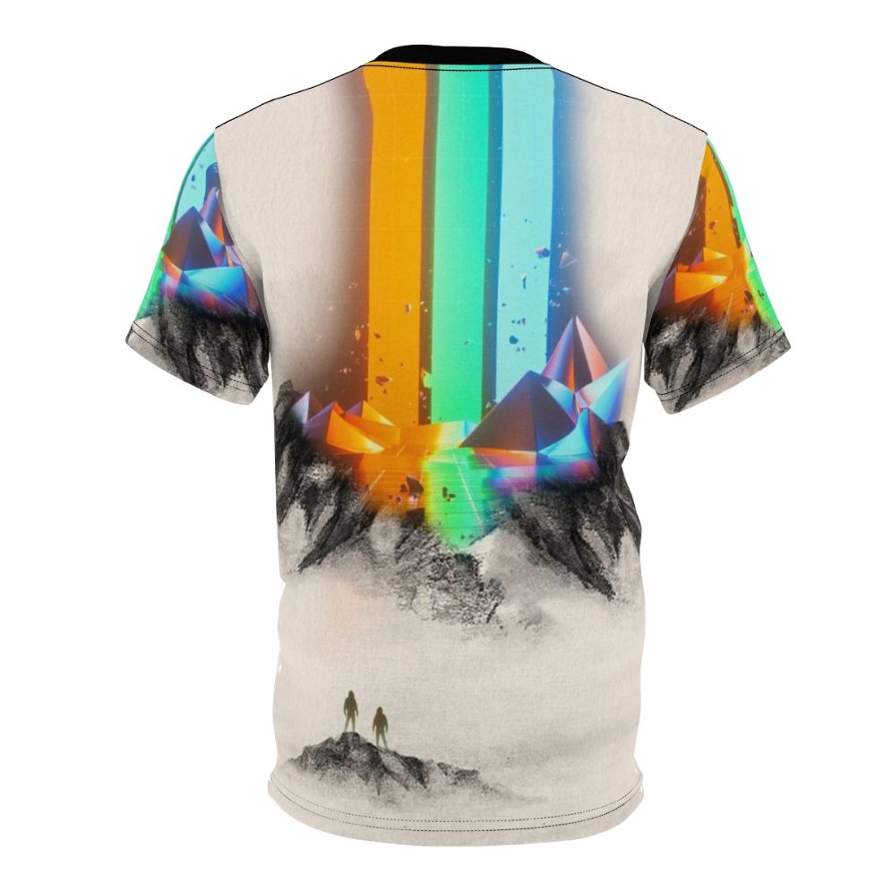 Imagine Dragons-inspired t-shirt design featuring a cool night visions and smoke and mirrors motif. - Back