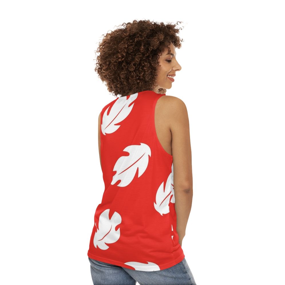 Lilo and Stitch floral unisex tank top - women back