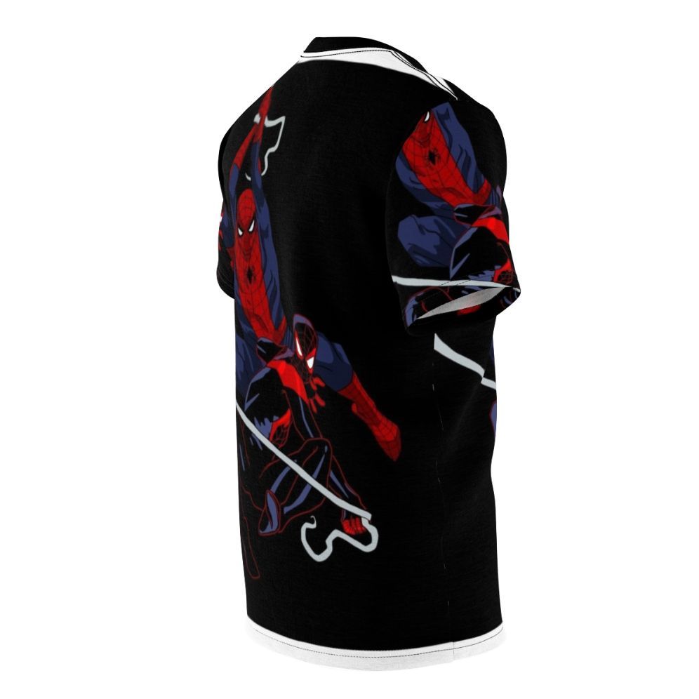 Superhero-inspired AOP T-Shirt featuring spider-man, spider-verse, and spider-punk designs - men right