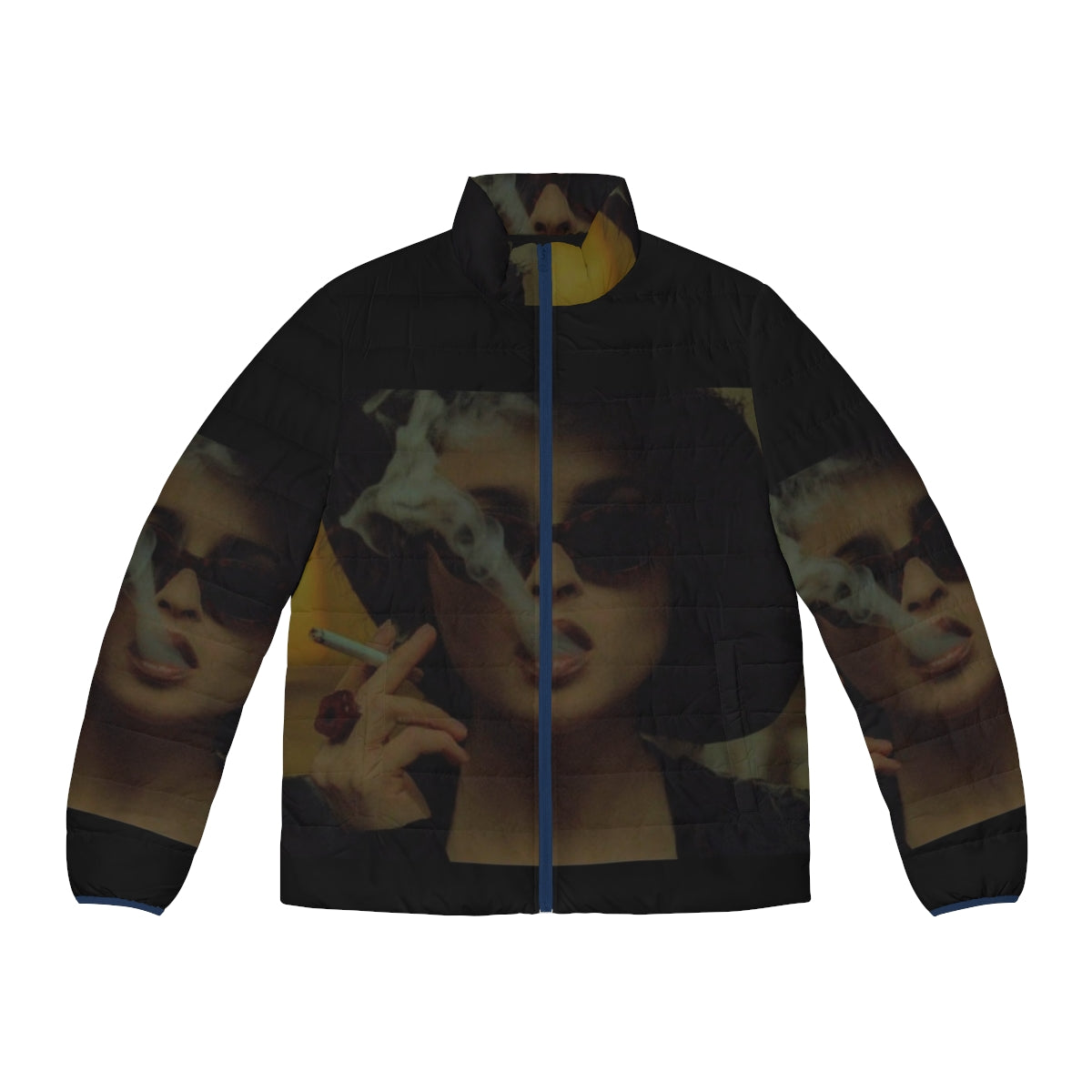 Marla Singer's Fight Club Puffer Jacket - Iconic Movie Merchandise featuring Helena Bonham Carter