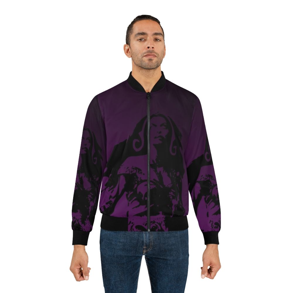 Liliana Vess abstract design bomber jacket for Magic: The Gathering fans - Lifestyle