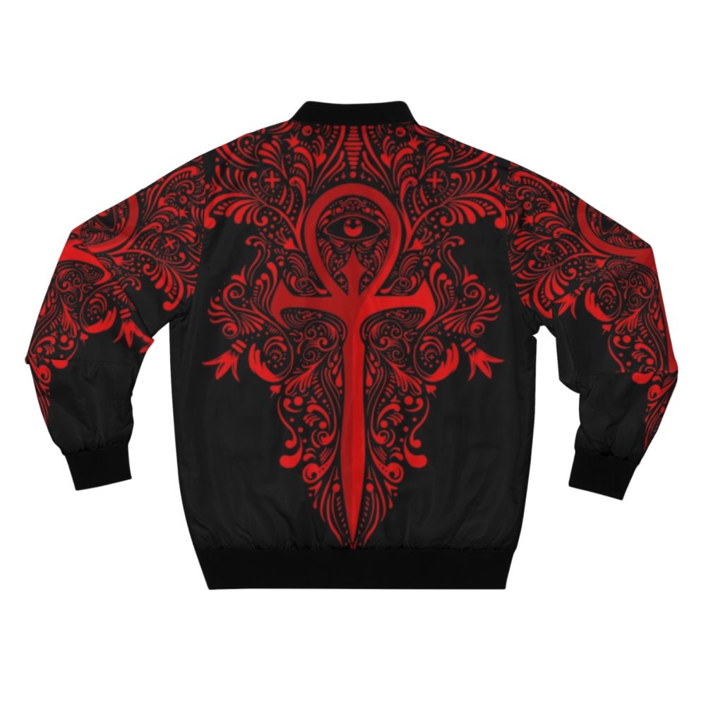 Stylish bomber jacket featuring Vampire: The Masquerade motifs - Back