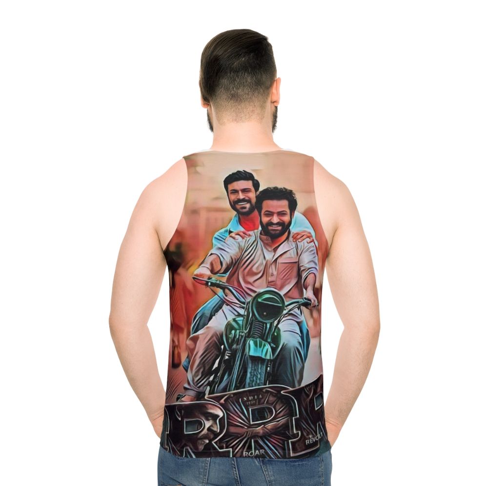 RRR Movie Unisex Tank Top - men back