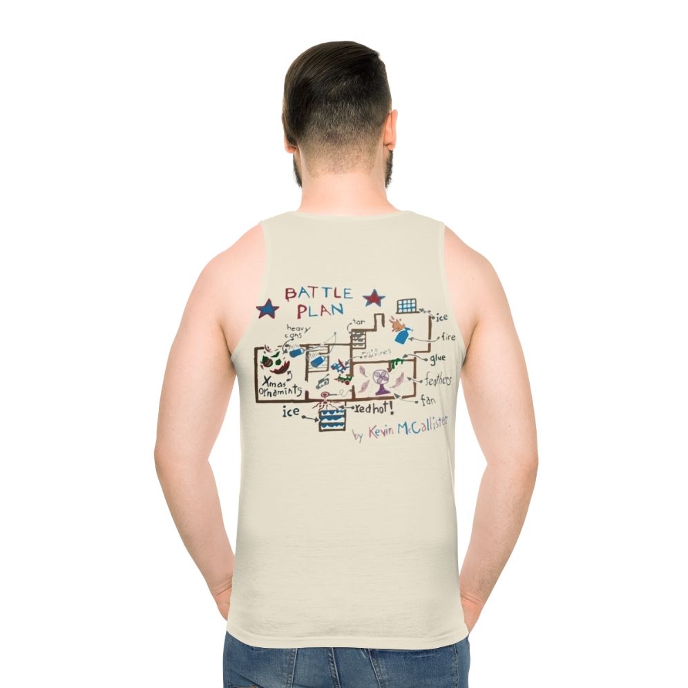 "Keep The Change" 90s Home Alone Unisex Tank Top - men back