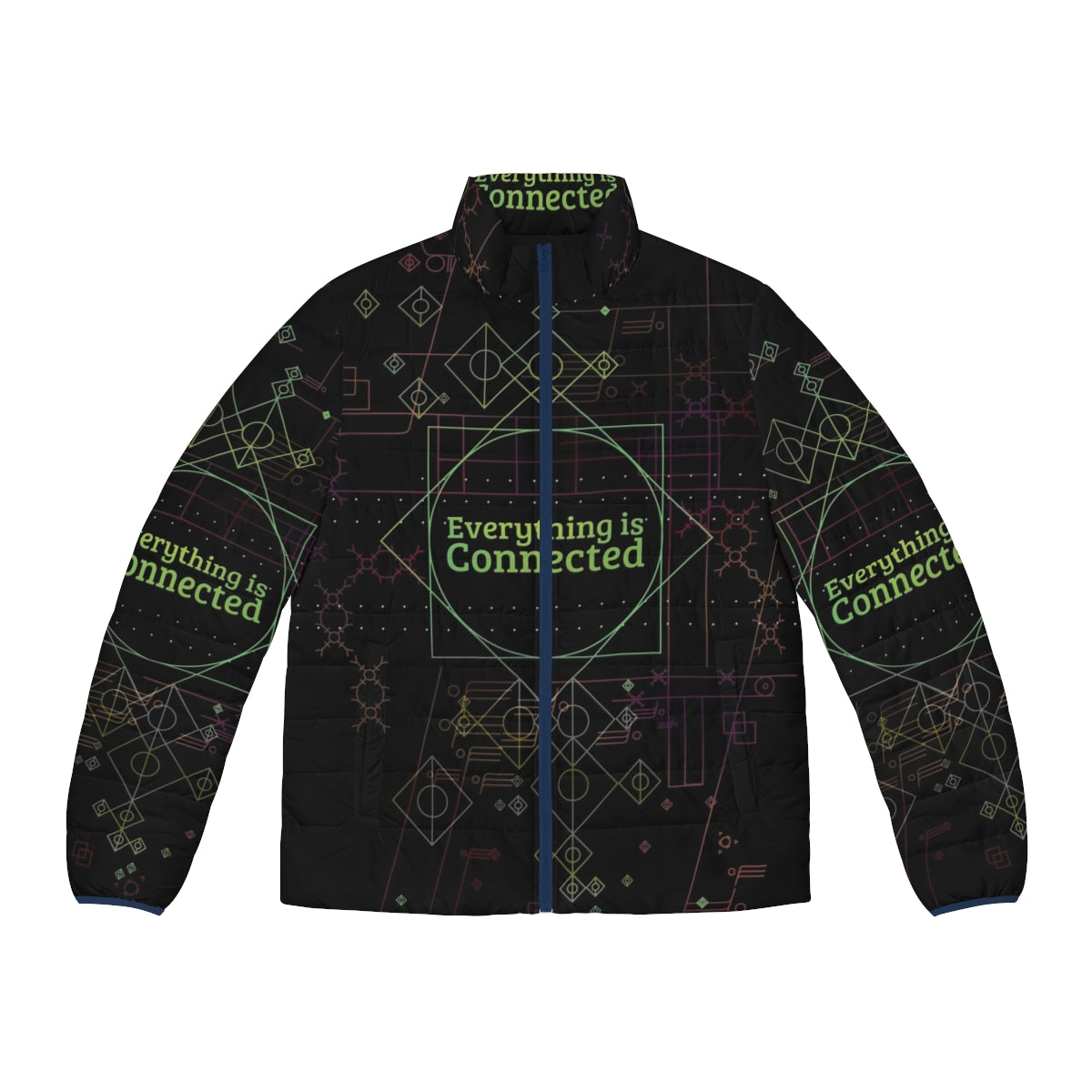 Dirk Gently Everything Is Connected Puffer Jacket