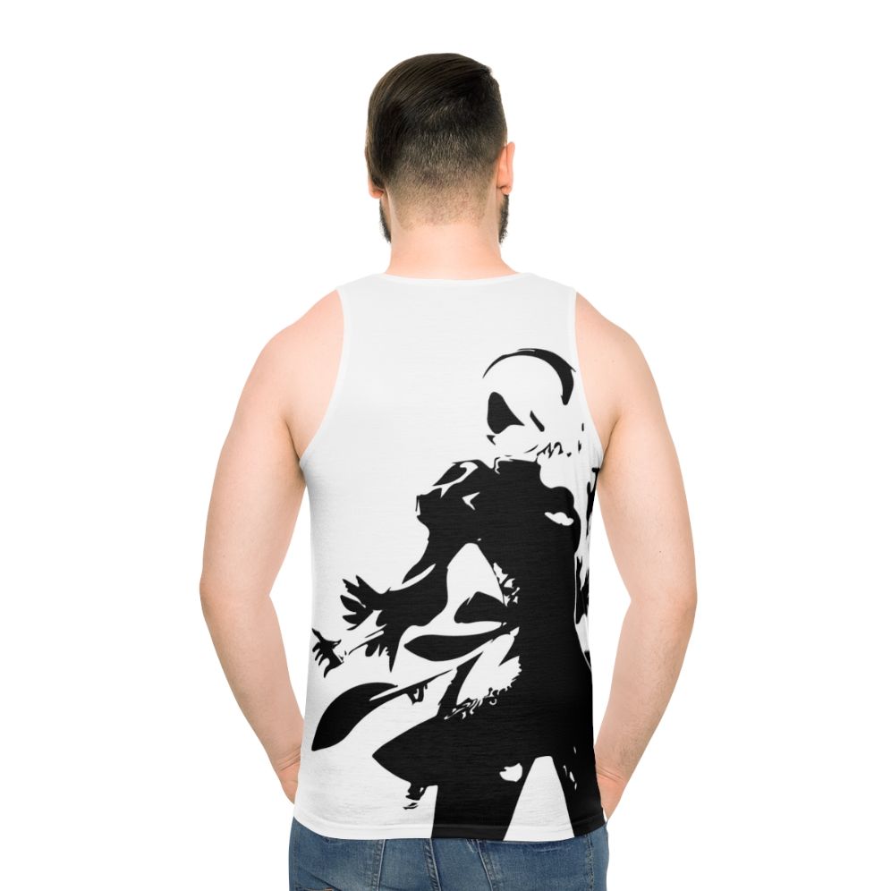 2B Silhouette Unisex Tank Top - men back