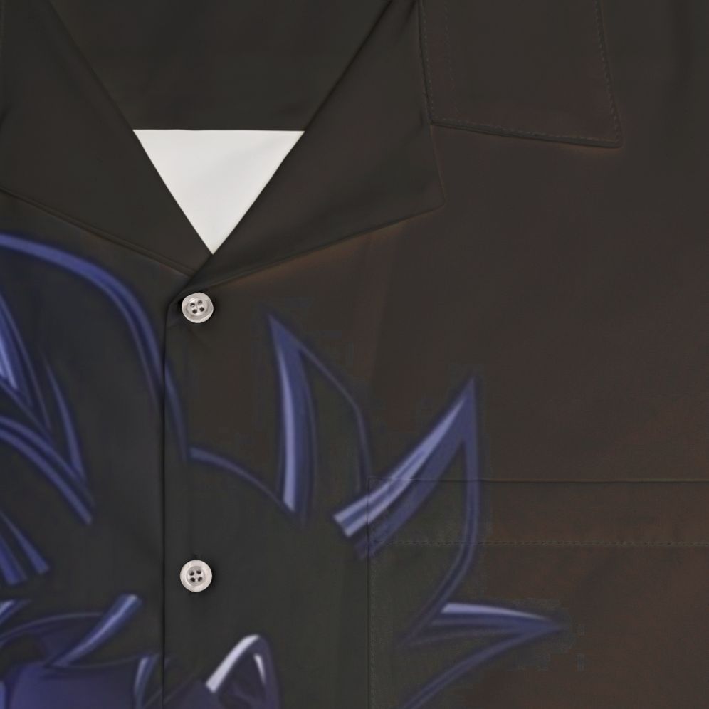 Goku The Strongest Saiyan Hawaiian Shirt - Detail