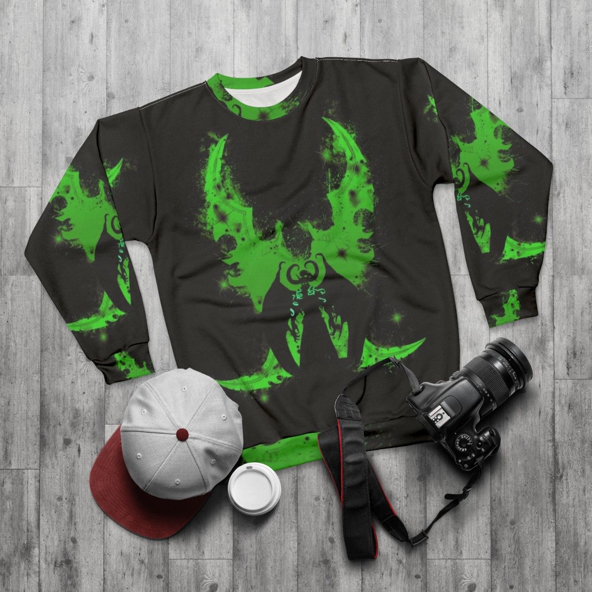 Prepared World of Warcraft Demon Hunter Sweatshirt - flat lay