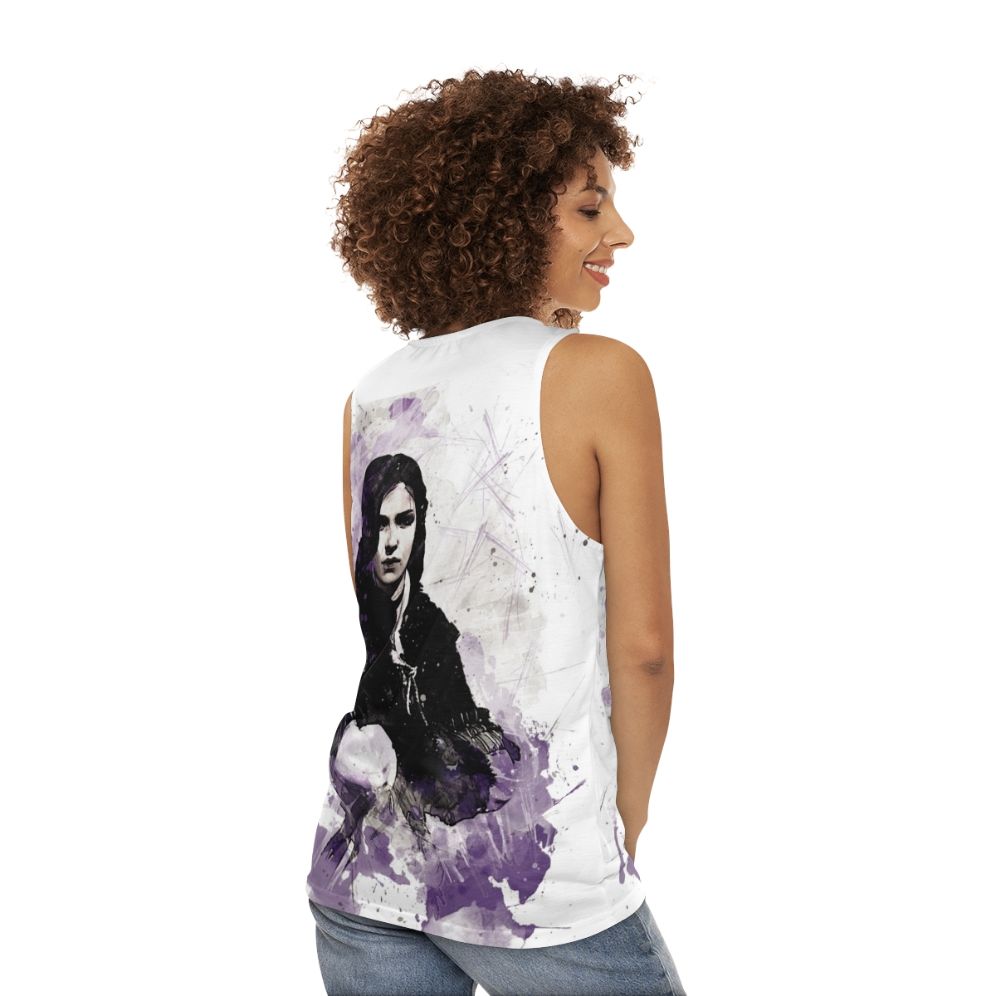 Yennefer of Vengerberg Witcher Painting Unisex Tank Top - women back